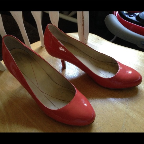 Auth Kate Spade Coral Heels Pumps Shoes Sz 6.5 US - Picture 2 of 8